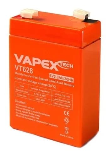 Batería de gel 6V 2.8Ah